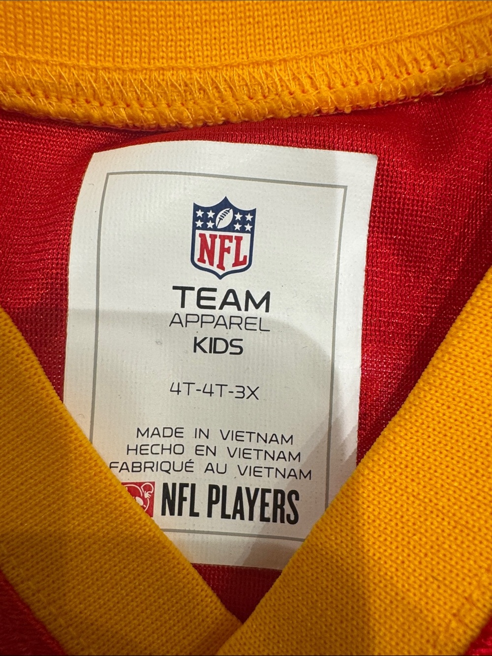 NFL Kids Travis Kelsey Football Kansas City Chiefs Football Costume size 4T - Picture 3 of 17